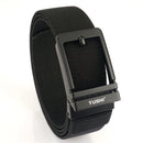 TUSHI Metal Automatic Buckle Rigid Tactical Belt Wear Resistant Thickened Pistol Belt for Men Outdoor Shooting Training Adjustable Waistband