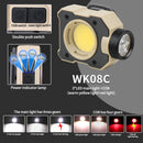 BIKIGHT WK08 Series Multi-angle Headlamp with Digital Display Adjustable Color Temperature Magnetic Work Light Waterproof Design for Fishing Repair Reading