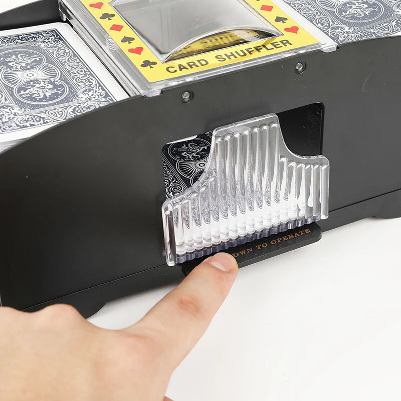 2/4/6 Decks Automatic Poker Card Shuffler for Tabletop Games Automatic Card Shuffler Automatic Playing Cards Shuffler Mixer Games Poker Sorter Machine Dispenser for Travel Home