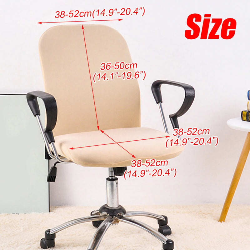 Office Chair Cover Elastic Computer Chair Cover Stretch Arm Chair Seat Cover