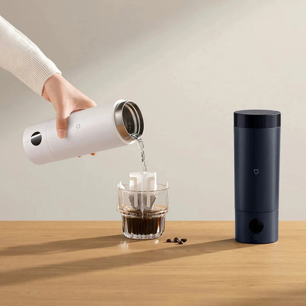 Xiaomi Mijia Portable Electric Heating Cup 2 350mL Temperature LED Thermos 316 Stainless Steel Boiling Cup Kettle For Travel Coffee