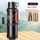 2.5L Vacuum Thermos Water Bottle 316 Stainless Steel Large Capacity Keep Warm Outdoor Travel Hiking Camping Traveling