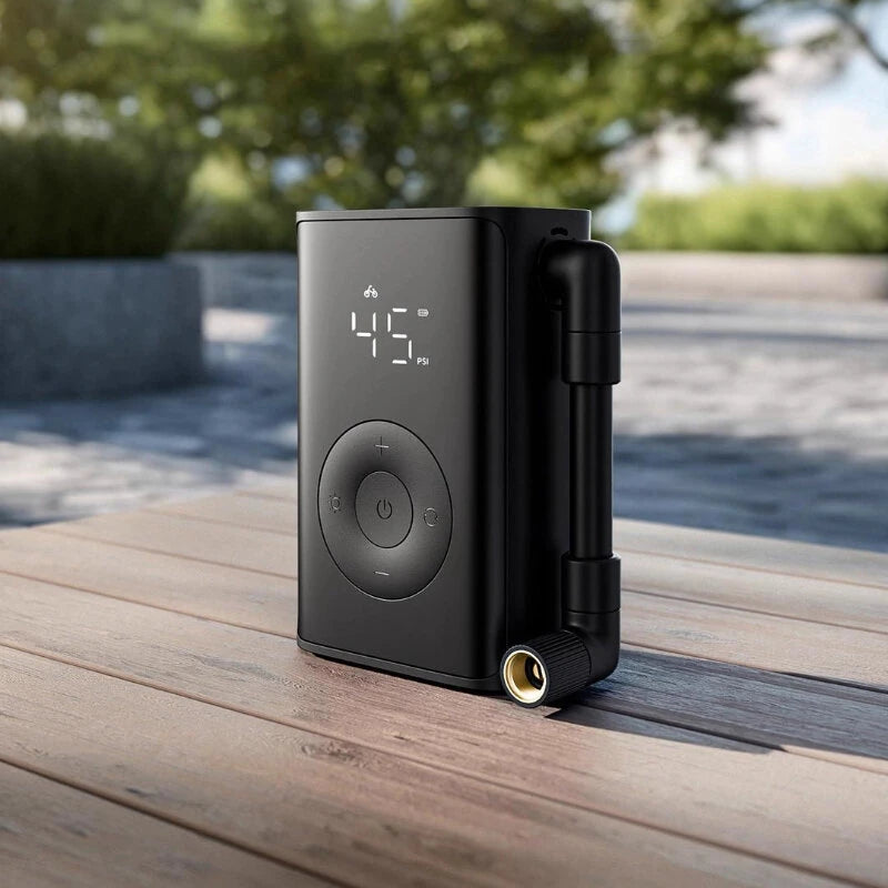 Xiaomi Mijia Home Portable Air Pump 3 - 150PSI Inflation, 2000mAh, 240g Ultra-Light, Preset Accurate Pressure and Micro-margin display, Suitable for Bikes, Cars, Balls, Tires, with Long-Distance Light