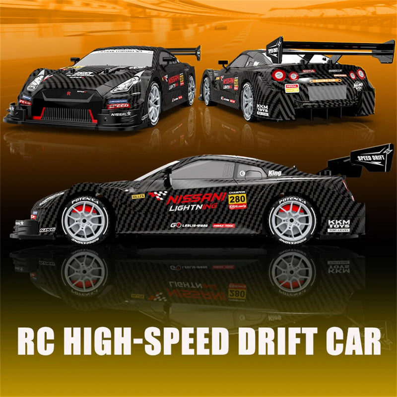 XJRC XJ-1996 RTR 1/16 2.4G 4WD Drift RC Car Mini Racing LED Light Remote Control High-Speed Motor On-Road Race Vehicle Model Boys Gifts Toys