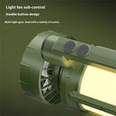 IPRee All-in One Portable Solar Powered Handheld Flashlight Mini Fan Camping Lantern Type-C Charging Built In Battery Travel Camping Tent Light LED Torch