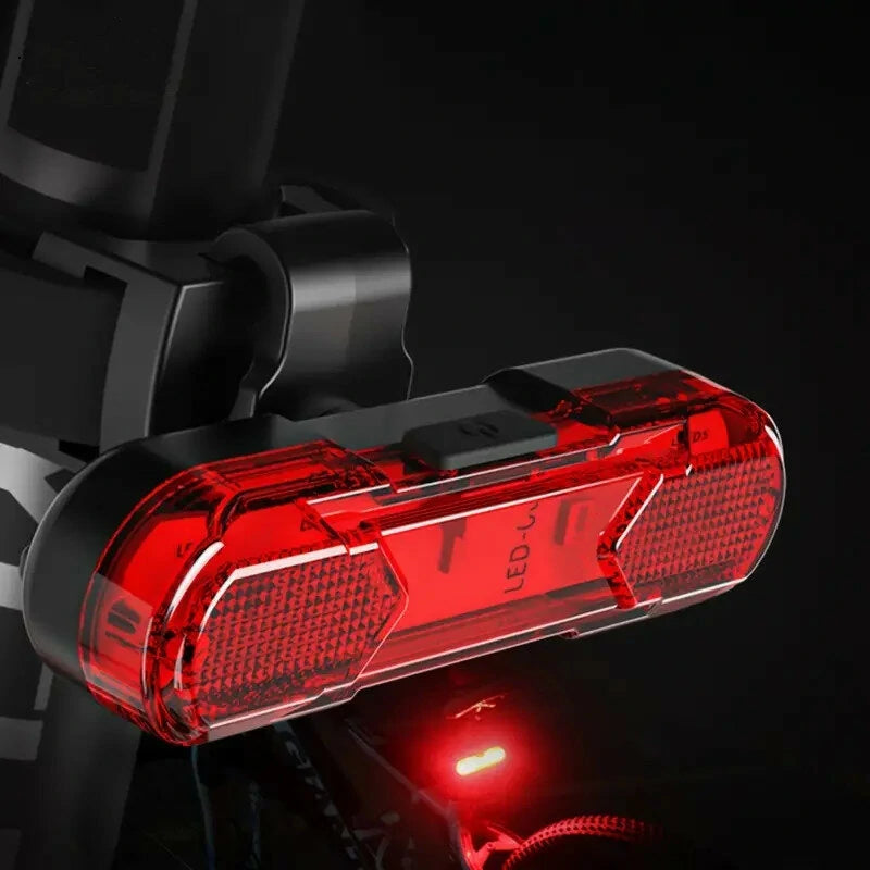 Bike Rear Light  USB Rechargeable Bicycle Tail Light For Cycling Helmet Backpack Safety Warning TailLight