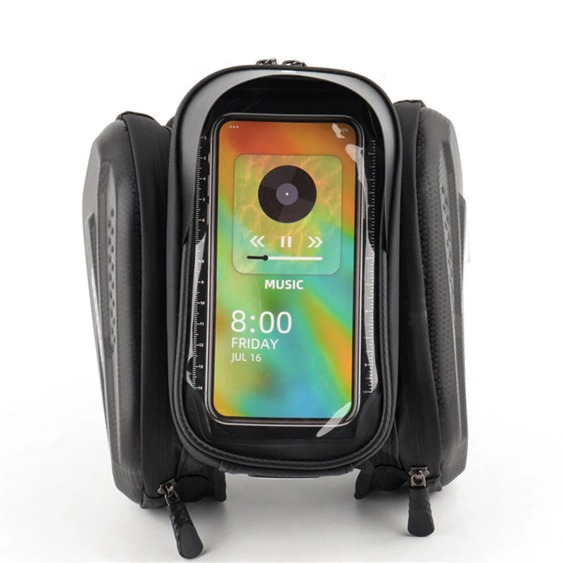 BENGGUO Bike Top Tube Bag Touchscreen 6.5'' Phone Holder Case Waterproof Reflective Large Capacity Front Beam Bag for MTB