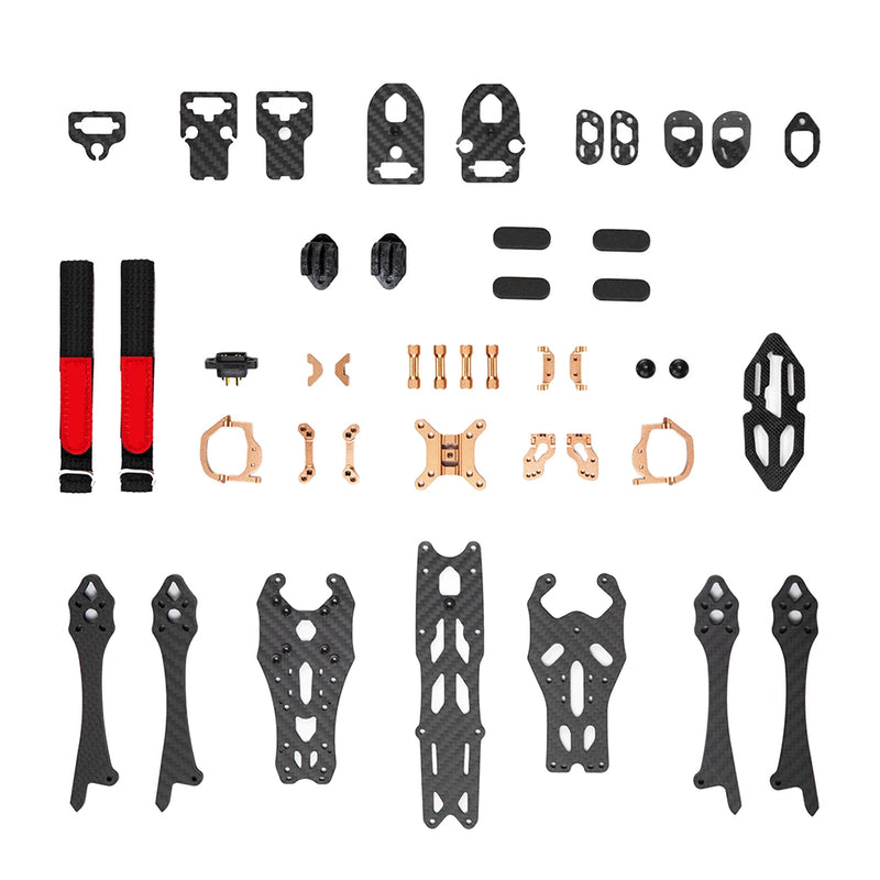 LS220 220mm Wheelbase 5 Inch T700 Carbon Fiber Frame  Kit Compatible with DJI O3 WalkSnail Nebula Aurora Vista Air Unit RC FPV Racing Drone
