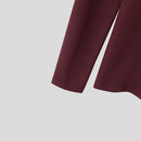 INCERUN Mens Solid Color Textured Pullover Long Sleeve Sweater Fashion Slim Fit High-collar Sweater for Male S 5XL