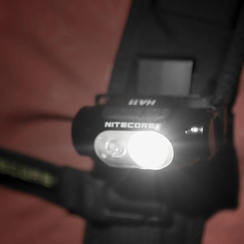 NITECORE HA11 240 Lumen Lightweight Headlamp Adjustable AA/14500 Battery Mini LED Headlight Flashlight Bike Headlamps