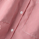 ZANZEA Women's Striped Shirt Summer 3/4 Sleeve Lantern Sleeve Front Pockets Casual Blouse Top