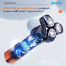 MARSKE Electric Shaver With LCD Digital Display Magnetic 3-Blade Head IPX7 Full Body Washable Razor