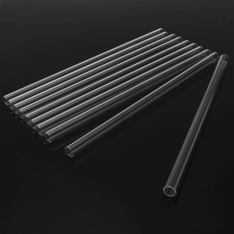10Pcs 250mm OD 10mm 2.2mm Thick Wall Borosilicate Glass Blowing Tube