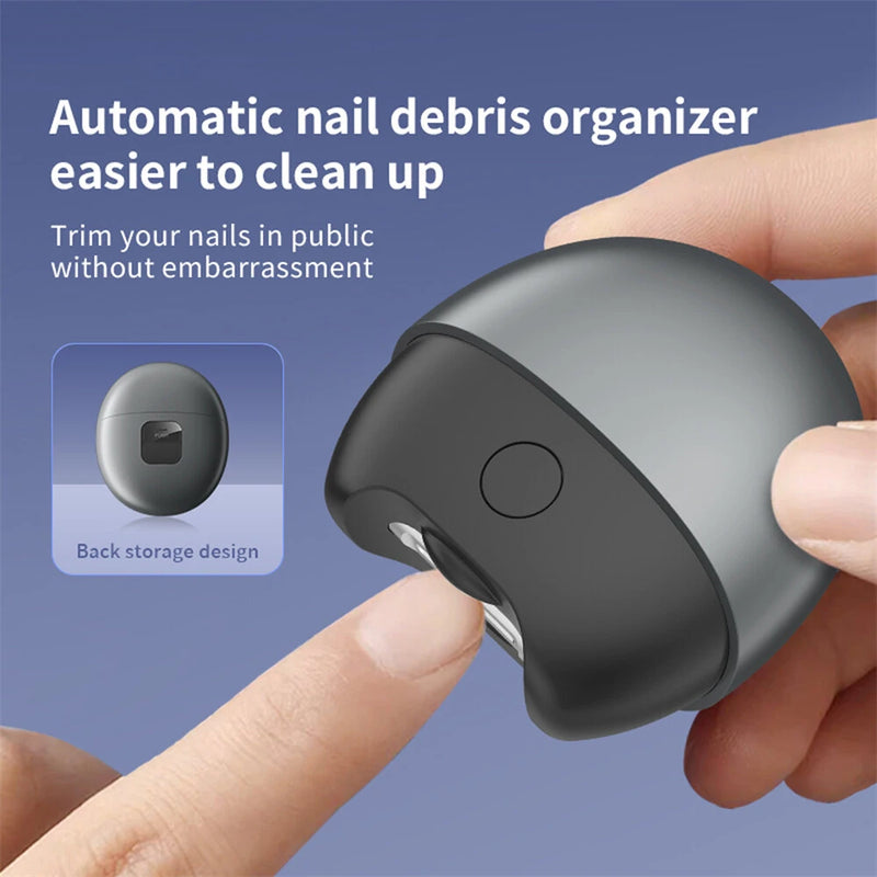 Portable USB Rechargeable Electric Nail Clippers M5 Safe Low Noise Type-C Charging for Home Travel Use
