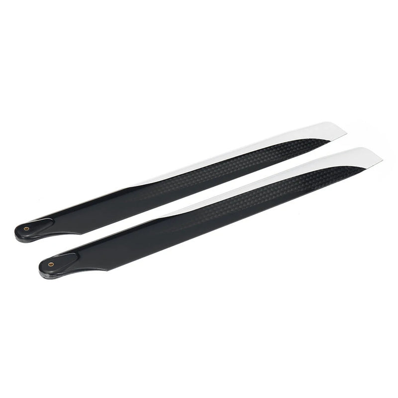 1pair PUDU 230mm Carbon Fiber Main Rotor Blade Propeller For RC Helicopter
