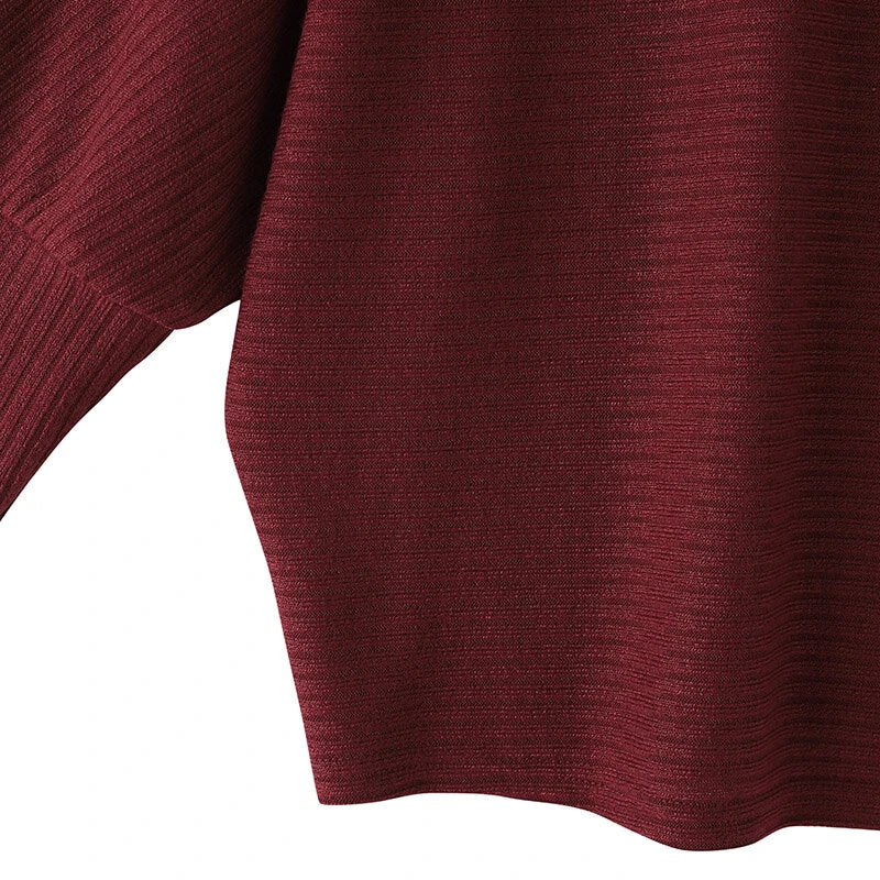 ZANZEA Daily Style Women Knitted Long Sleeve Crew Neck  T-shirt Casual Solid Loose Work Tops