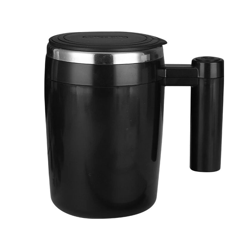 400ml USB Rechargeable Battery Auto Mixing Cup For Coffee Milk Grain Oat Magnetized Stirring ABS Stainless Steel Mug
