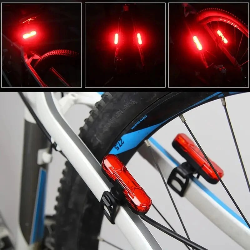 Bike Rear Light  USB Rechargeable Bicycle Tail Light For Cycling Helmet Backpack Safety Warning TailLight