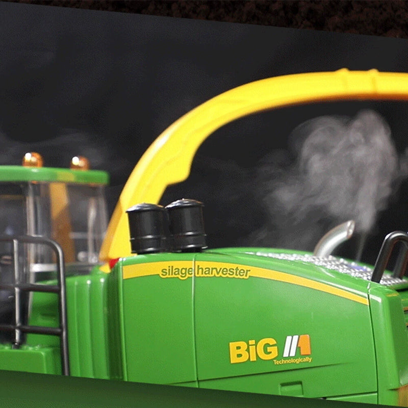 KORODY 6602 RTR 1/24 2.4G 6CH RC Car Harvester Truck Remote Control Farmer Models Smoke Light Sound Vehicles Machine Toys