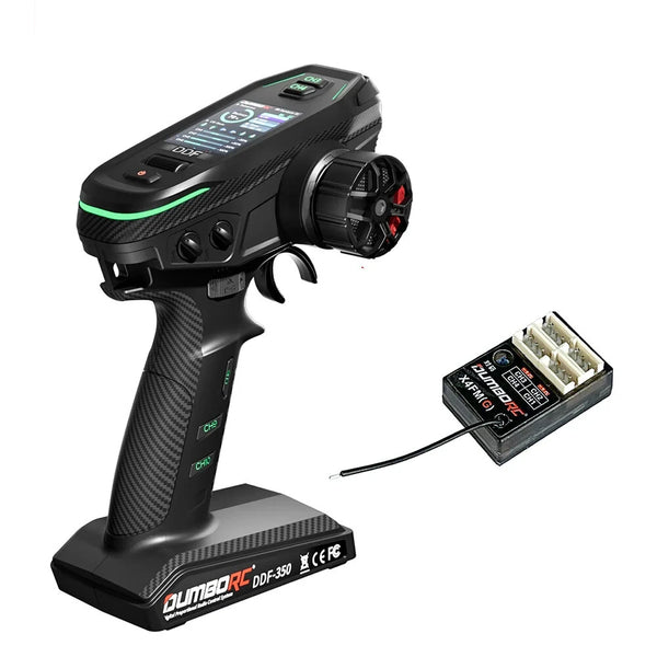 DumboRC DDF-350 2.4GHz 10CH HD LCD Screen Digital Radio Transmitter with P10F/P10FG/P4FM/P4FMG/P6DC/P6DCG Receiver For RC Airplane Car Boat Tank