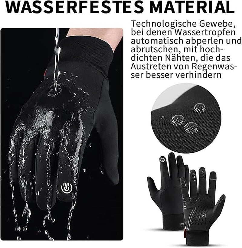 Xanes Winter Warm Bike Gloves Men Women Anti Slip Touch Screen Gloves Cold Weather Gloves Windproof Waterproof Winter Warm Gloves for Skiing Cycling Skating