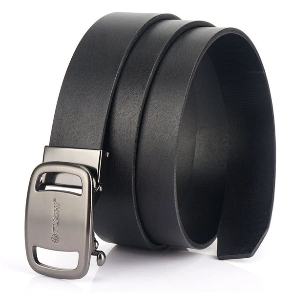 TUSHI Men's Belts 130cm Genuine Leather Bussines Fashion Belt Luxury Casual Brand Waistband High Quality Belts