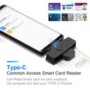 Multi-function Smart Card Reader Type-C CAC Card Government ID National ID Online Banking Digital Signature Compatible with Windows Android NFC Devices