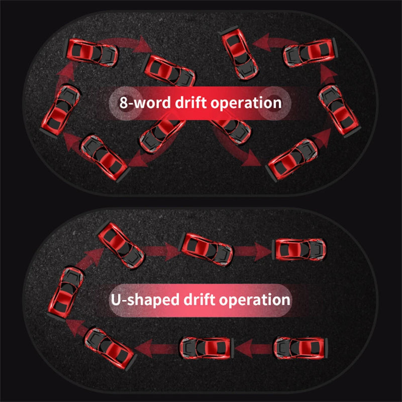 SZRC 080 RTR 1/20 2.4G 4WD Drift RC Car Mini Race LED Light High Speed Racing On-Road Full Proportional Classic Retro Electric Remote Radio Control Vehicles Model Toys