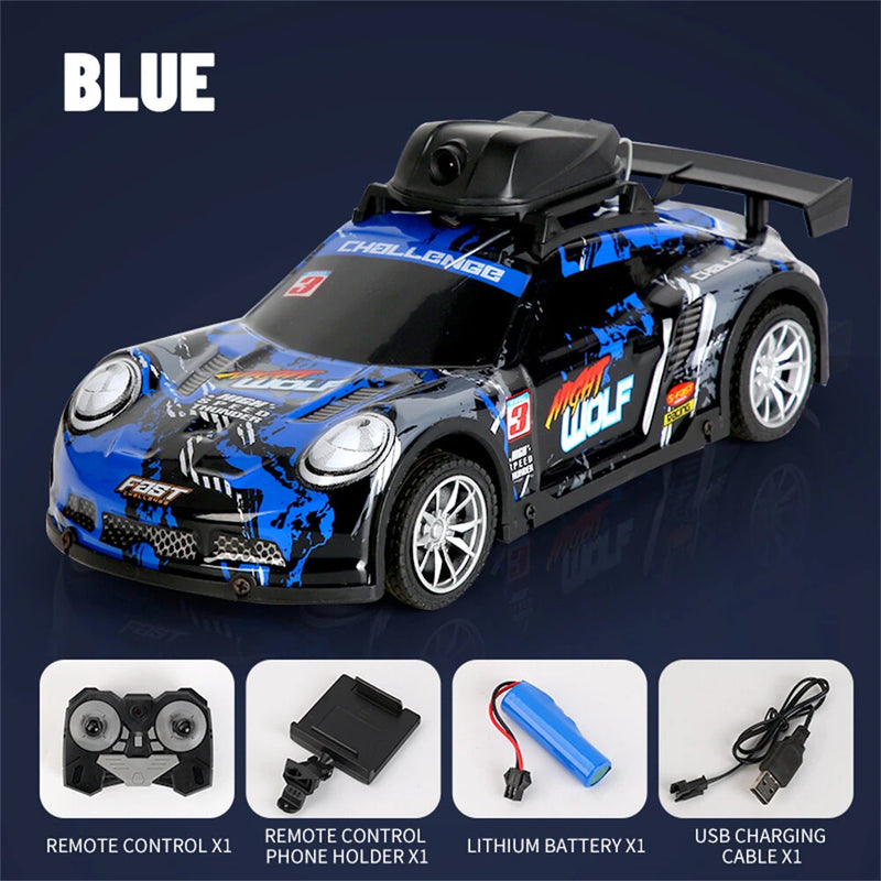 LH C076S RTR 2.4G 2WD Drift RC Car Camera High Speed Racing Vehicles Remote Control LED Light Toys Models
