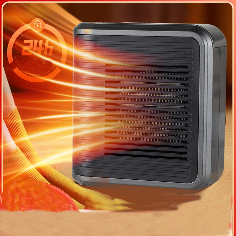 800W Multi-functional Mini Heater Wall Mounted Heater Touch Timing Hot Air Heater 220V Hot Air Fan PTC Ceramic Heating