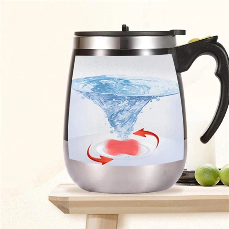 450ml Electric Self Stirring Magnetic Stainless Steel Coffee Mug Coffee Milk Mixing Cup Blender Lazy Smart Mixer Thermal Cup