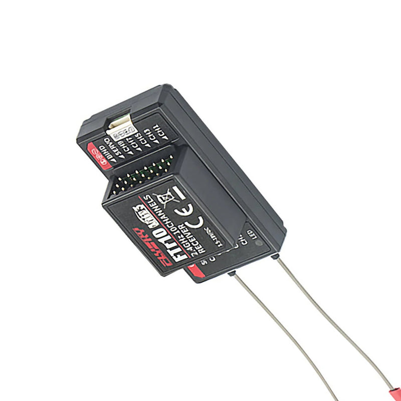 FlySky FTr10 2.4G 10CH AFHDS 3 RC Receiver Support i-BUS/S-BUS/PPM Output Compatible PL18 for RC Drone