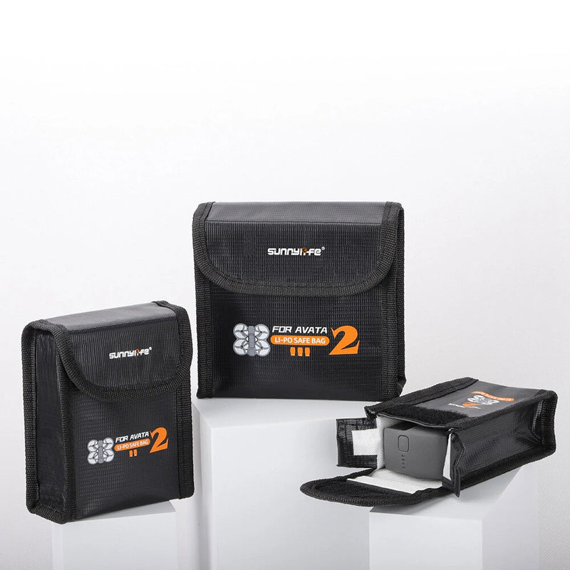For Avata 2 Battery Explosion-proof Safety Storage Bag Cover Shockproof Case Flame Retardant Fireproof Guard Protection Bag