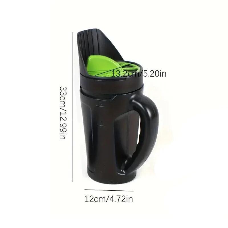 2.5L Garden Seed Spreader Multifunctional Garden Tool Adjustable Handheld Seed Dispenser Suitable for Grass Seed Fertilizer Earth Food Ice Melt