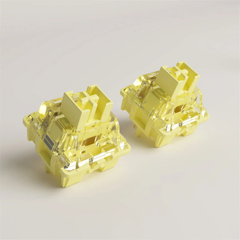 45pcs/Pack Akko V3 Pro 5 Pin Cream Yellow Switches 50gf Dustproof Stem Linear Switch Compatible with MX Mechanical Gaming Keyboard