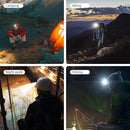 WARSUN 750 Lumens Rechargeable Lightweight Headlamp with Motion Sensor Running & Helmet Light LED Head Torch 5 Modes for Night Running Fishing Camping Cycling Work