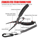 TUNALA Fishing Line Cutter Pliers Stainless Steel Multifunctional Fishing Line Clamp Tools for Outdoor Saltwater Freshwater Fishing
