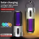 2 in 1 Solar Powered Mosquito Killer Lamp LED Lighting 1200mAh Lithium Battery 2500V High-voltage Efficient Bug Zapper Outdoor Camping Night Light