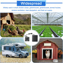 10W Photovoltaic Solar Panel High Speed Waterproof Exhaust Fan With Protective Net Suitable for Chicken Coop and Dog Kennel Shed