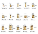 Suleve MXBN11 420Pcs M2 M3 M4 M5 Metric Female Thread Brass Knurled Nut Threaded Insert Embedment Nuts Assortment Kit