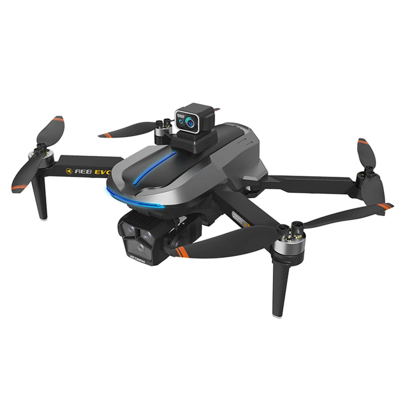 AE8 EVO GPS 5G WiFi FPV with 5.9inch LCD Screen Controller 720P HD Dual Camera Servo Gimbal 360 Obstacle Avoidance Brushless Foldable RC Drone Quadcopter RTF