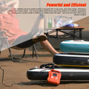 WaveRite 22PSI High Pressure Paddle Board Pump Portable 12V Car Electric Air Compressor Support Inflation/Deflation, 3 Working Modes Auto-Off Function with 7 Nozzles for Inflatable Boat Kayak Tent Pool Stand-up Paddle