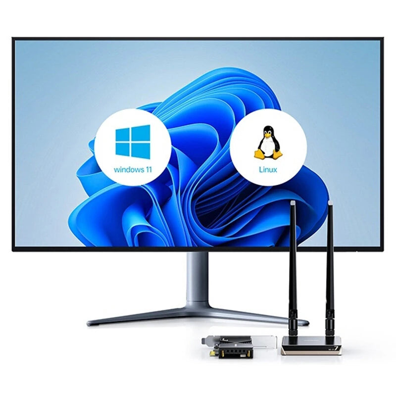 UGREEN CM822 Wi-Fi 7 Gaming Wireless Network Card PCIe Card bluetooth 5.4 Adapter 46Gbps Speed for PC Dual Band 2.4GHz 5GHz Support Windows 11 Linux WPA3