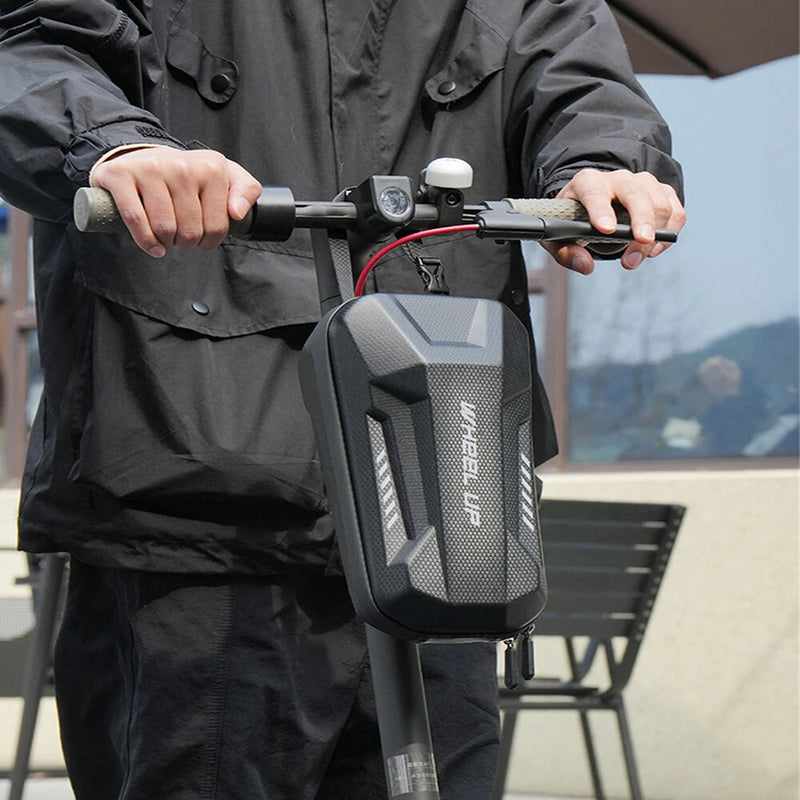 WHEELUP 3L Electric Scooter Front Bag Waterproof EVA Hard Shell Storage Bag Front Hanging Bag for Electric Scooter Bike