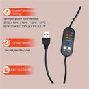 IPRee Winter Round Rabbit Fleece Usb Interface Waterproof Heating Seat Cushion, Office Outdoor Car Electric Heating Seat Cushion