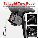 ESLNF Retractable Bicycle Towing Rope with Tail Light 3M Reflective Cord with 130KG Max Load Parent-Child Cycling Safety Gear