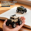 TRASPED HG4-469 RTR 1/64 2.4G RWD Mini H1 Alloy Army Military Truck RC Car Off-Road LED Light Three Speed Support App Remote Control Vehicles Models Pocket Toys Desktop Collection Gift For Boys