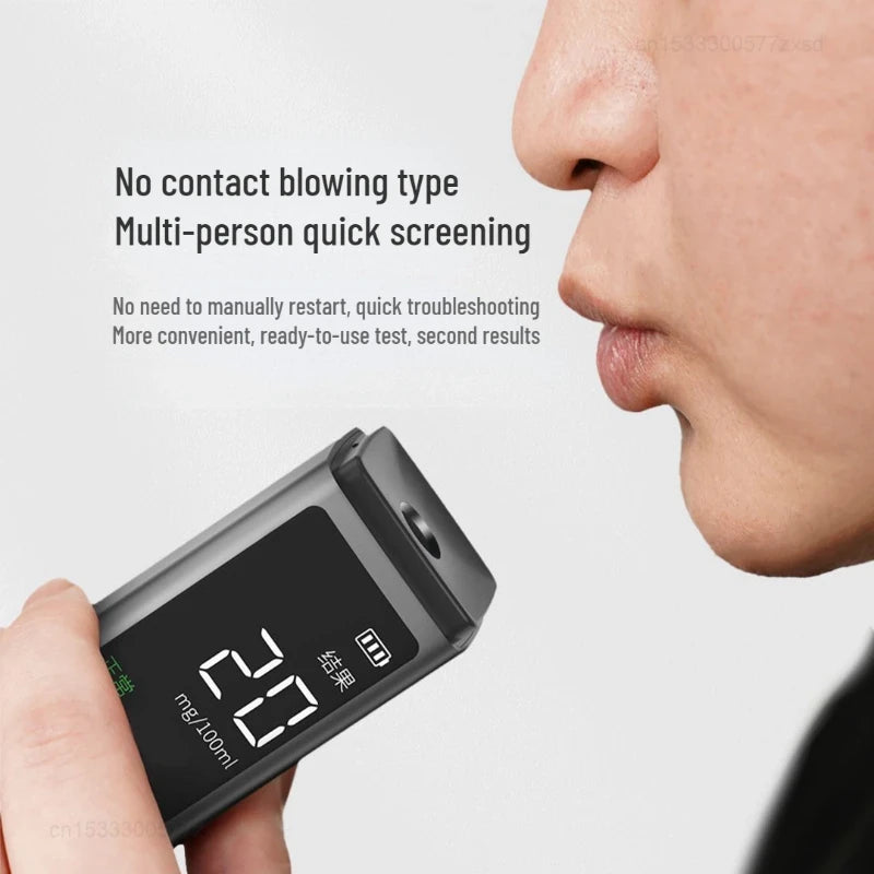 DUKA Portable Alcohol Tester Non-contact Breath Analyzer LCD Digital Display Rechargeable High-precision Alcohol Tester Tool