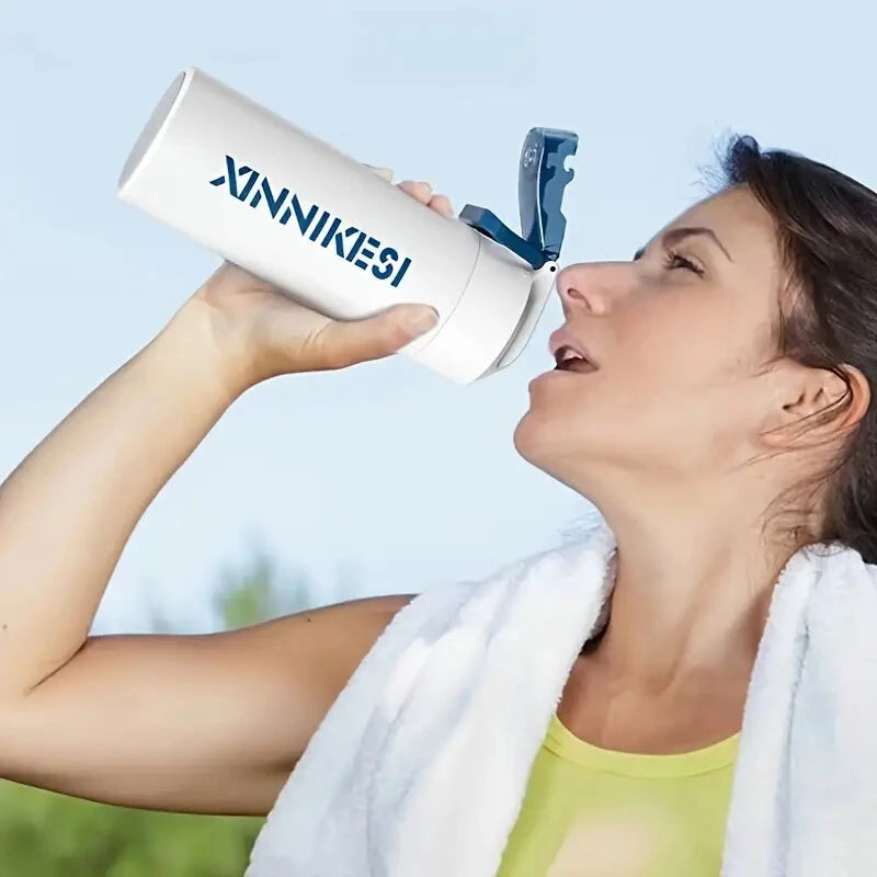 IPRee 316 Stainless Steel Insulated Thermos Water Bottle 600ml Portable Sports Bottle For Travel, Hiking, Gym, And Car