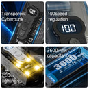 Tevorex Portable USB Rechargeable Handheld Fan with LED Light Refrigeration Foldable 100 Gear High-speed Desktop Outdoor Turbo Fan